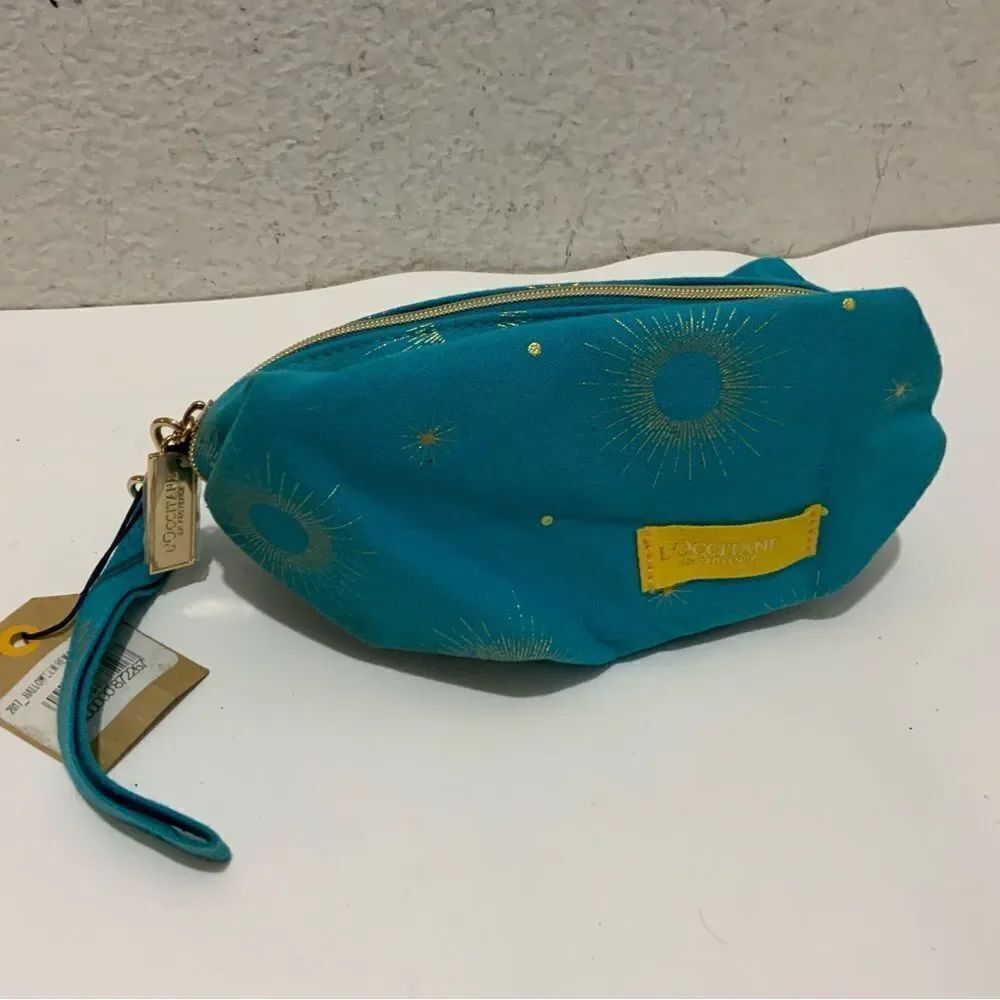 L’Occitane small makeup zip pouch.